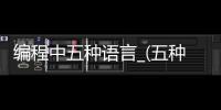 编程中五种语言_(五种编程语言名称)